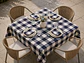 Conjunto de Mesa Vichy Azul-Escuro - Thumbnail 3
