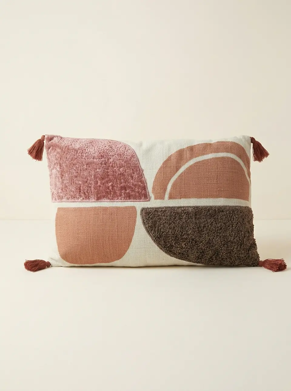Conjunto de 2 Almofadas Patchwork Multicolor (50 × 30 cm) 2