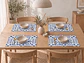 Conjunto de 4 Individuais com Padrão Azul-Marinho (35 × 50 cm) - Thumbnail 3