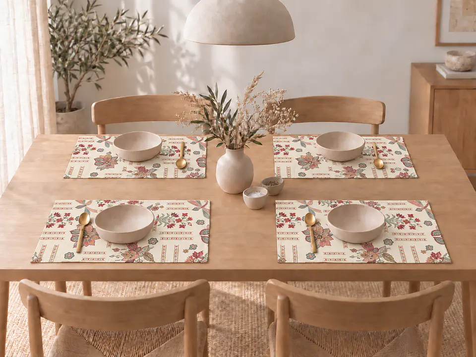 Conjunto de 4 Individuais Nataly Multi (35 × 50 cm) 3