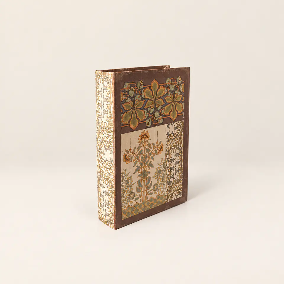 Conjunto de 2 Caixas Decorativas em Forma de Livro – Tons Terrosos 4