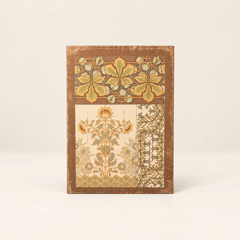 Conjunto de 2 Caixas Decorativas em Forma de Livro – Tons Terrosos 2