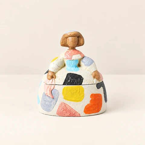 Caixa Decorativa Dama Colorida – Modelo I