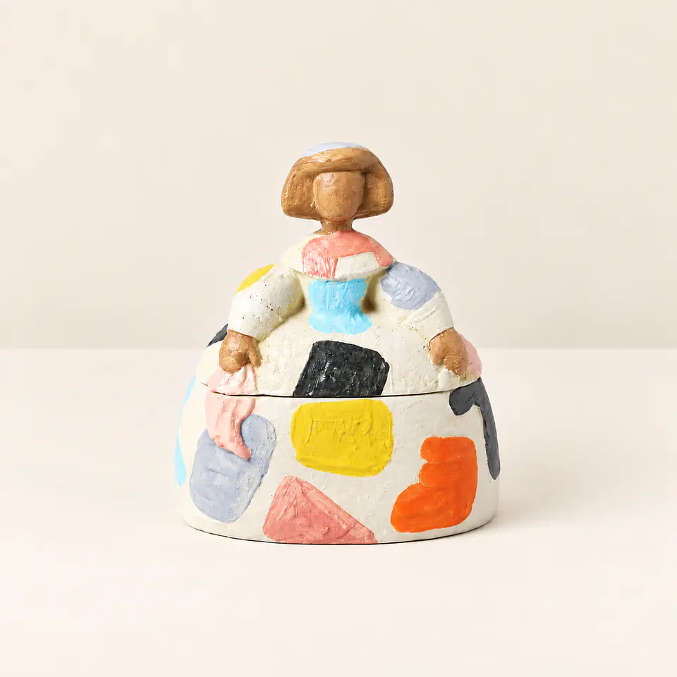 Caixa Decorativa Dama Colorida – Modelo I 1