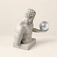 Busto Decorativo com Bola de Basquetebol – Cinzento Claro - Thumbnail 2