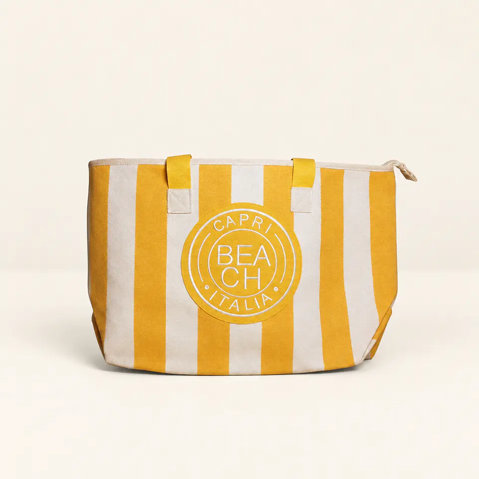 Saco de Praia Capri Amarelo 1
