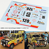 1/24  Set  calcomanias para  Renault 4 L Rally Oasis 1979 paris Dakar
