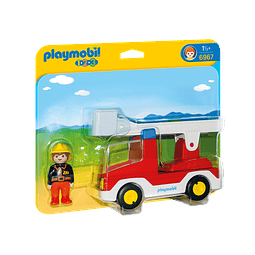 Playmobil 1.2.3 Camión De Bombero