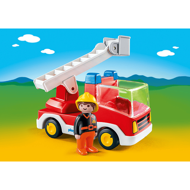 Playmobil 1.2.3 Camión De Bombero