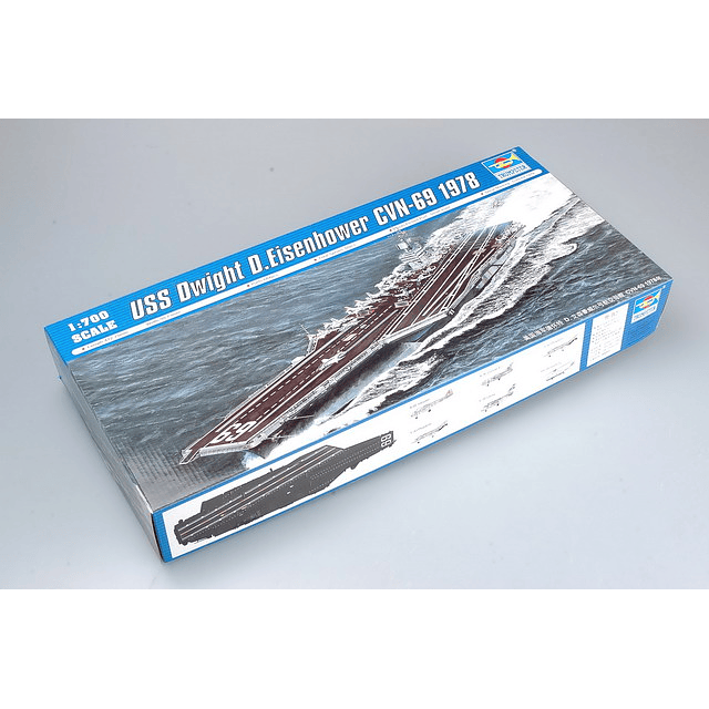 Barco 1:700 Para Armar Dwight D.Eisenhower Cvn-69 1978