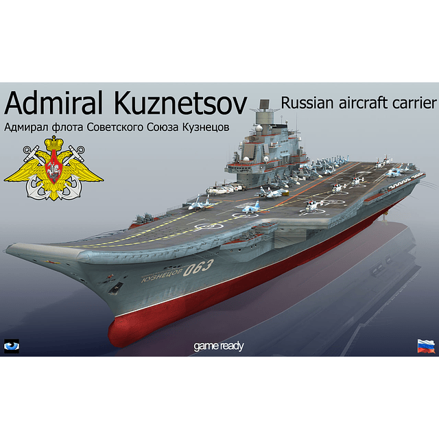 Barco 1:350 Para Armar Aircraft Carrier-Admiral Kuznetsov