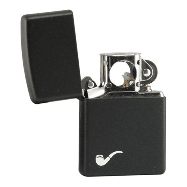 Encendedor Zippo de pipa negro mate