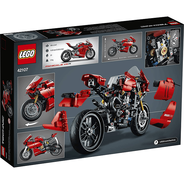 Kit para armar Lego Ducati Panigale V4 R 42107