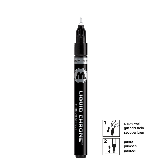 Cromo liquido - marcador de tinta cromada de 1 mm