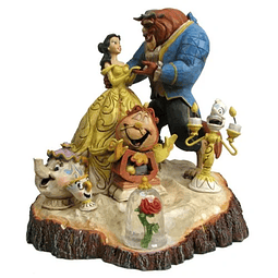 Figura Colección  la Bella y la Bestia de Disney Traditions Carved by Heart