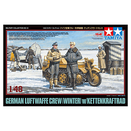 Para armar 1/48 German Luftwaffe Crew (Winter) w/Kettenkraftrad
