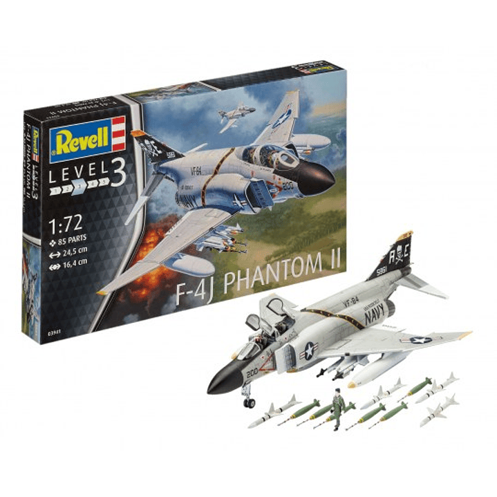 Para armar F-4J Phantom Ii 1/72 1