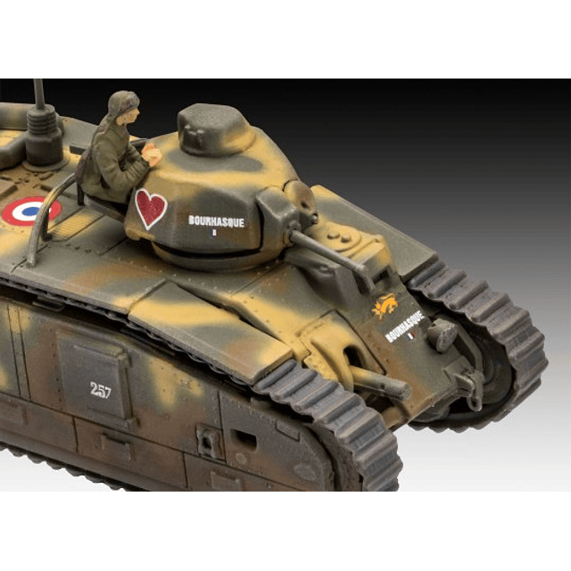 Para armar Char B1 Bis+Renault Ft.17 1/35