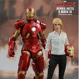 Figura Colección - NO NUEVA -  1/6 Iron Man 3 – Pepper Potts & Mark Ix