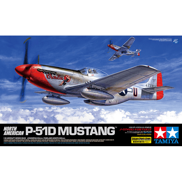 Para armar North American P-51D/K Mustang1/32