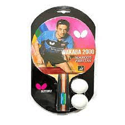  Raqueta Ping Pong Wakaba 2000+Bolas