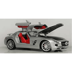 Carro Coleccion  Mercedes-Benz Sls Amg In Sliver 1/18