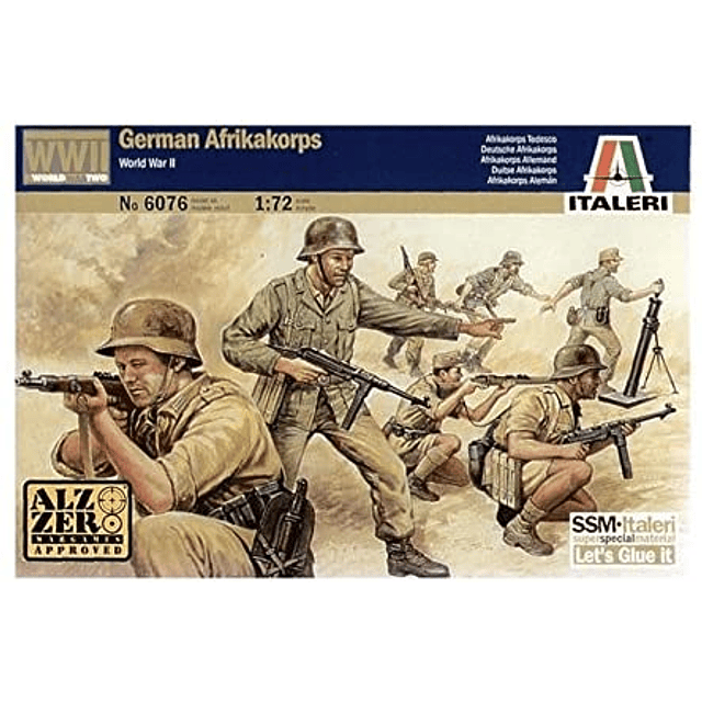 Para armar wwii Alman Afrikakorps Askerler 1/72
