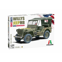 Para armar Willys jeep Mb80Th Ann 1941-2021 1/24