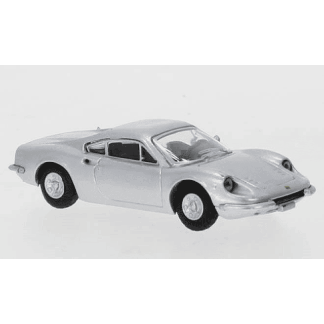 Carro coleccion Ferrari Dino 246 Gt Plata 1969 1/87