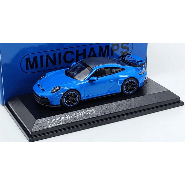 Carro Minichamps  Porsche 911Gt3(992)2021 Shark Bl1/64