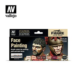  Set: Faces Painting Set (8) Vallejo