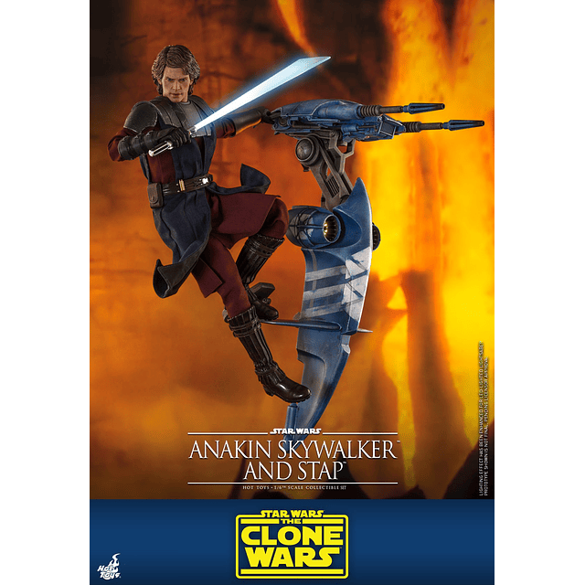Figura Colección  Anakin Skywalker And Stap Set1/6