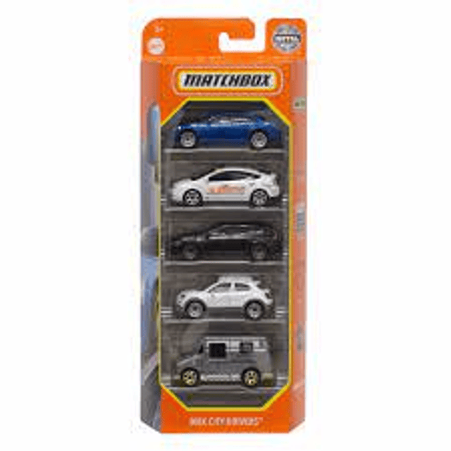Carro Colección  Mbx City Drivers 5-Pack