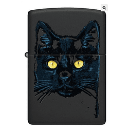  Enc Zippo Gato Negro Mate