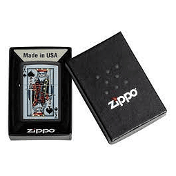 Encendedor Zippo Rey De Picas Poker Cartas