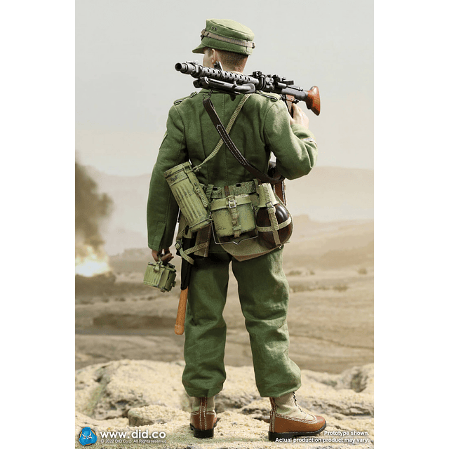 Figura Colección  D80158 WW2 German Africa Corps MG34 Gunner Bialas