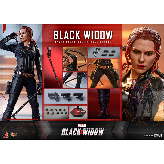 Figura Colección  Black Widow Movie Masterpiece 1/6 .