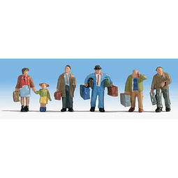 Figuras de Colección   Travelers With Luggage Pkg(5)
