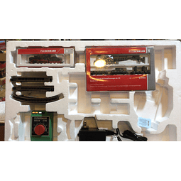 Tren Eléctrico locomotora vapor + Set De Mantenimiento De Vías Escala N 1/160