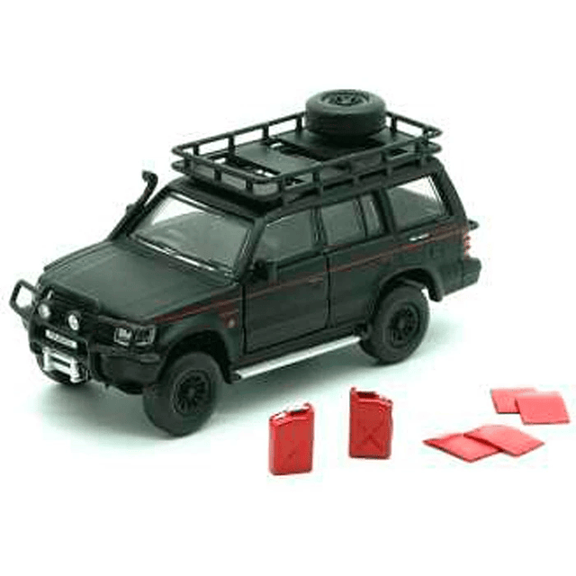 Carro Colección  campero Mitsubishi  montero negro mate 1/64