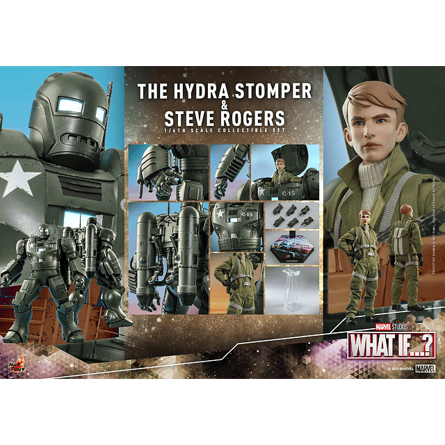 Figura Colección  Steve Rogers&The Hydra Stomper1/6
