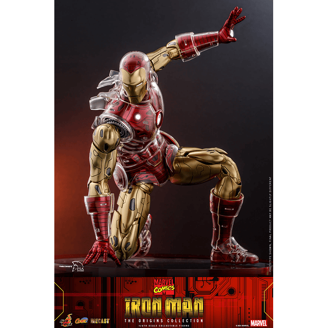 Figura Original Marvel Comics  Iron Man Deluxe 1/6 