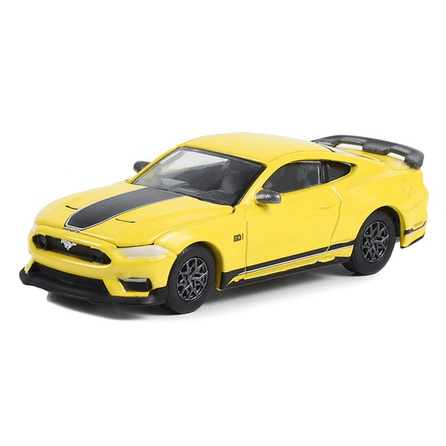 Carro Colección  2021Ford Mustang Mach 1 Yellow 1/64 .