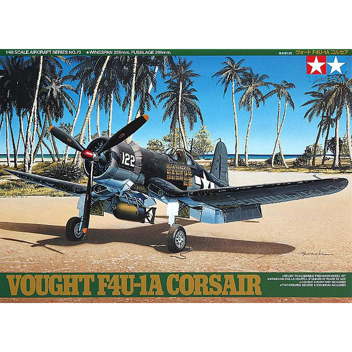 Para armar caza naval Vought F4U-1A Corsair 1/48 1