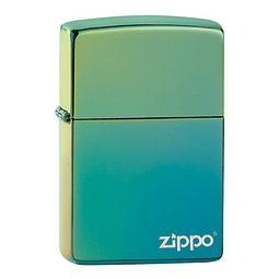  Enc Zippo Verde Metalizado Espejo
