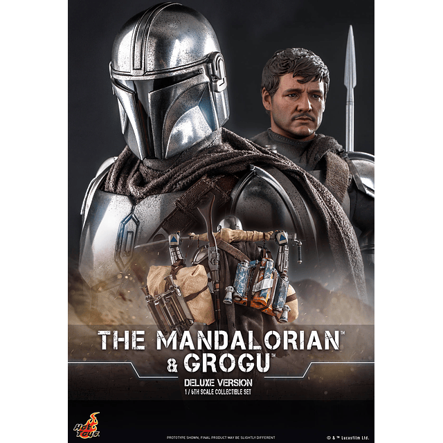 Figura Colección  The Mandalorian and Grogu 1/6 Deluxe .