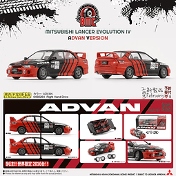 Carro Colección  Mitsubishi Lancer Evo Iv -Advan1/64