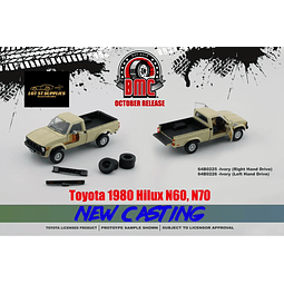 Carro Colección  Toyota 1980 Hilux N60 N70 Ivory1/64