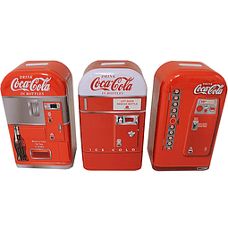 Coca-Cola Embossed Vending Machine Coin Bank 