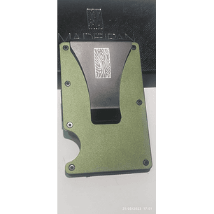  Tarjetero Rfid color Aluminium Green